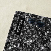 Glitzer für Schwarze Imitate Strandtuch (Beispiel)