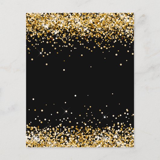 Glitzer für Schwarzgold Flyer (Hinten)