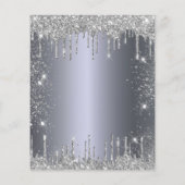 Glitzer für Silbermetall in Quinceanera Flyer (Hinten)