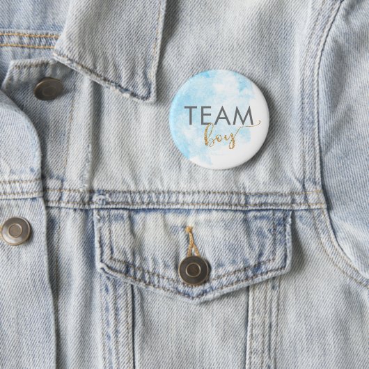 Glitzer für Team Boy Blue Watercolor Button (Beispiel)
