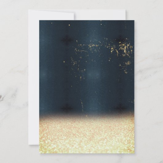 Glitzer für Weinglas Einladung (Rückseite)