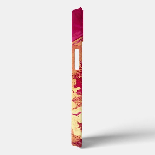 Glitzer Fuschia Gold iPhone / iPad Gehäuse Case-Mate iPhone Hülle (Rückseite / Rechts)