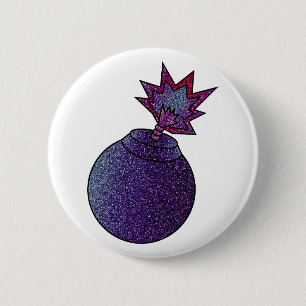 Glitzer Galaxy Bomb Button