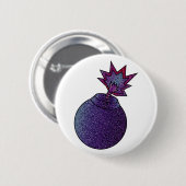 Glitzer Galaxy Bomb Button (Vorne & Hinten)