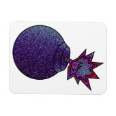 Glitzer Galaxy Bomb Magnet (Horizontal)