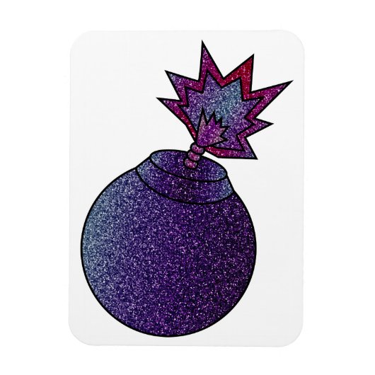 Glitzer Galaxy Bomb Magnet (Vertikal)