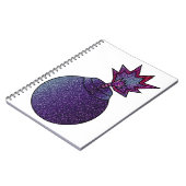 Glitzer Galaxy Bomb Notizblock (Linke Seite)