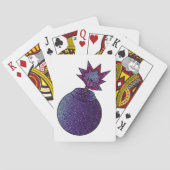 Glitzer Galaxy Bomb Spielkarten (Rückseite)