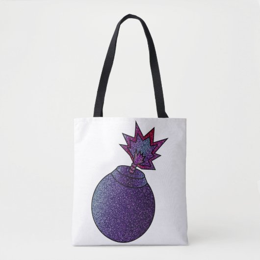 Glitzer Galaxy Bomb Tasche (Vorderseite)