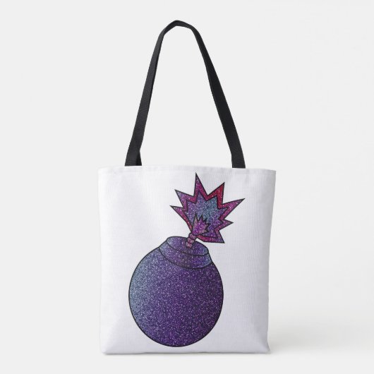 Glitzer Galaxy Bomb Tasche (Rückseite)