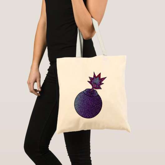 Glitzer Galaxy Bomb Tragetasche (Vorderseite (Produkt))