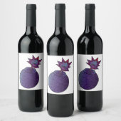 Glitzer Galaxy Bomb Weinetikett (Flaschen)