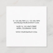 Glitzer Galaxy Pinselstriche Visitenkarte (Rückseite)