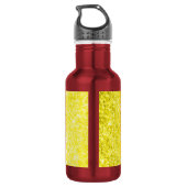 Glitzer-Gelb Trinkflasche (Rückseite)