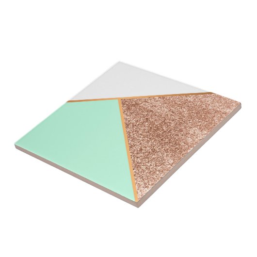 Glitzer Geometric Abstrakt Mosaic Fliese (Seite)