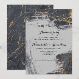 Glitzer Geometric Wedding Jubiläum Einladung