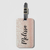 Glitzer Gepäckanhänger (Vorderseite Vertikal)