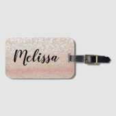 Glitzer Gepäckanhänger (Vorderseite (Horizontal))