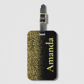 Glitzer Gepäckanhänger (Vorderseite Vertikal)