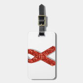 Glitzer Gepäckanhänger (Vorderseite vertikal)