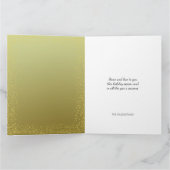 Glitzer Gerahmt Ein Foto glücklicher Urlaub Karte (Innenseite)