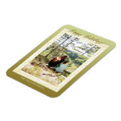 Glitzer Gerahmt Ein Foto glücklicher Urlaub Magnet (Linke Seite)