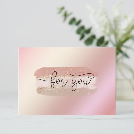 GLITZER-GESCHÄFTSBESCHEINIGUNG (Stehend Vorderseite)