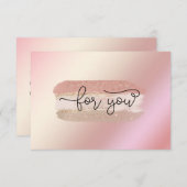 GLITZER-GESCHÄFTSBESCHEINIGUNG (Vorne/Hinten)