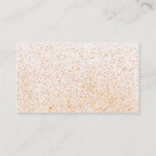 GLITZER-GESCHÄFTSKARTEN VISITENKARTE (Rückseite)