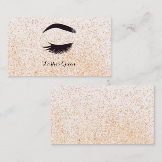 GLITZER-GESCHÄFTSKARTEN VISITENKARTE (Vorne/Hinten)