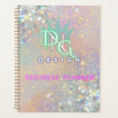 GLITZER-GESCHÄFTSPLANUNGSDECKUNG PLANER (Vorderseite)