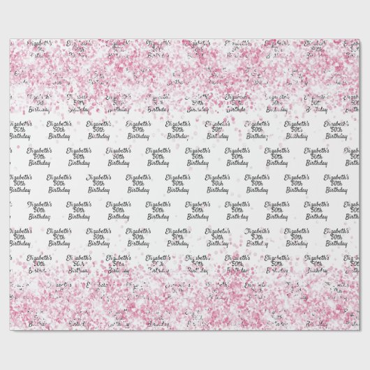 Glitzer Geschenkpapier (Flach)