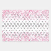 Glitzer Geschenkpapier Set (Vorderseite 3)