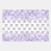 Glitzer Geschenkpapier Set (Vorderseite)