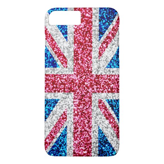 Glitzer-Gewerkschafts-Jack-BRITISCHE britische Case-Mate iPhone Hülle (Rückseite)