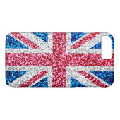 Glitzer-Gewerkschafts-Jack-BRITISCHE britische Case-Mate iPhone Hülle (Rückseite (Horizontal))