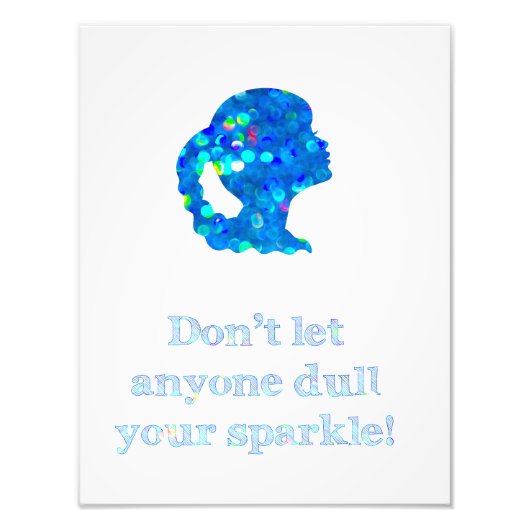 Glitzer Girl Fotodruck (Vorne)