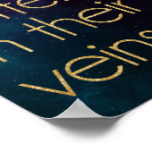 Glitzer Girl Quote Poster (Ecke)