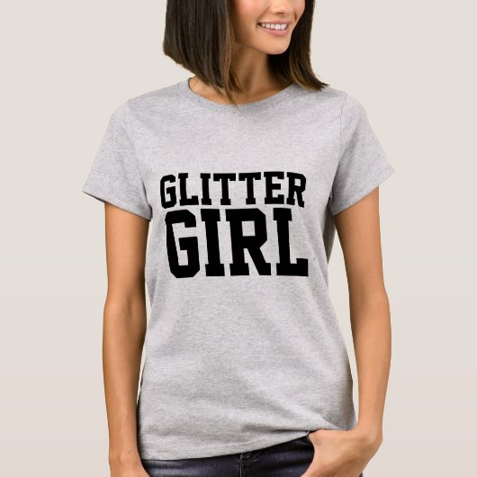 GLITZER GIRL T - SHIRT (Vorderseite)