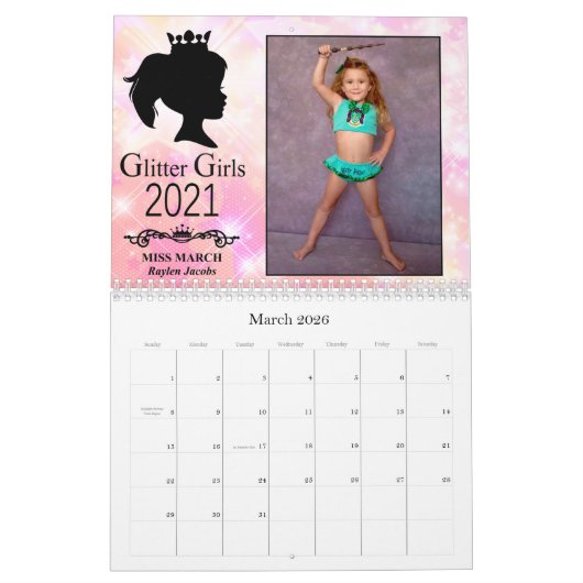 Glitzer Girls Calendar 2021 Kalender (Mär 2026)