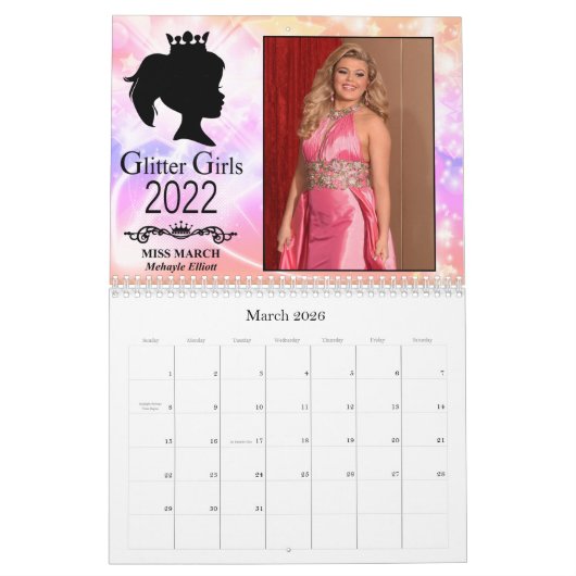 Glitzer Girls Calendar 2022 Kalender (Mär 2026)