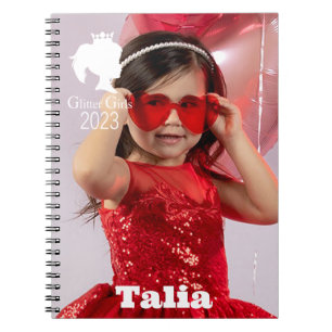 Glitzer Girls Talia Spiral Foto Notebook Notizblock