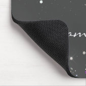 Glitzer Girly Individuelle Name Mousepad (Ecke)