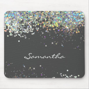 Glitzer Girly Individuelle Name Mousepad