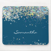 Glitzer Girly Individuelle Name Mousepad (Vorne)