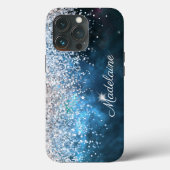 Glitzer Girly Modern Sparkle Sweet 16 Case-Mate iPhone Hülle (Rückseite)