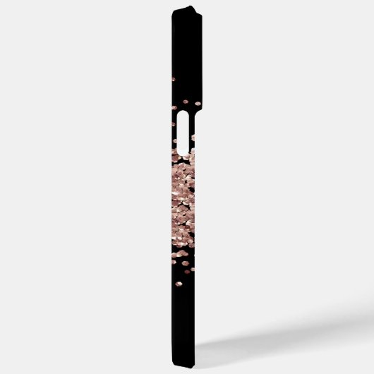 Glitzer Girly Sparkle Sweet 16 Blush Pink Case-Mate iPhone Hülle (Rückseite / Rechts)