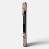 Glitzer Girly Sparkle Sweet 16 Rose Gold Case-Mate iPhone Hülle (Rückseite / Links)