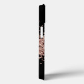 Glitzer Girly Sweet 16 Rose Gold Case-Mate iPhone Hülle (Rückseite / Rechts)