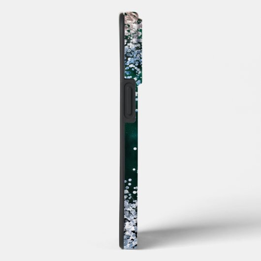 Glitzer Girly Sweet 16 Sparkle Aquamarin Case-Mate iPhone Hülle (Rückseite / Rechts)